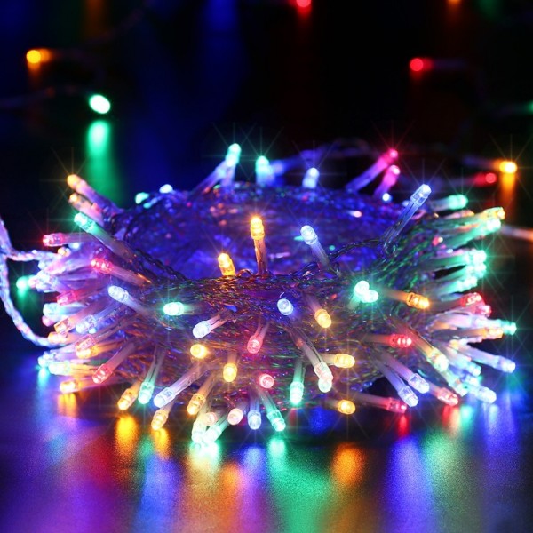NEXVIN Christmas Fairy Lights Mains Powered, 66ft/20M 200 LED String Lights Plug in with Remote Control & Timer, 8 Modes for Bedroom Indoor Outdoor Garden Christmas Xmas Tree Decorations (Multicolor)