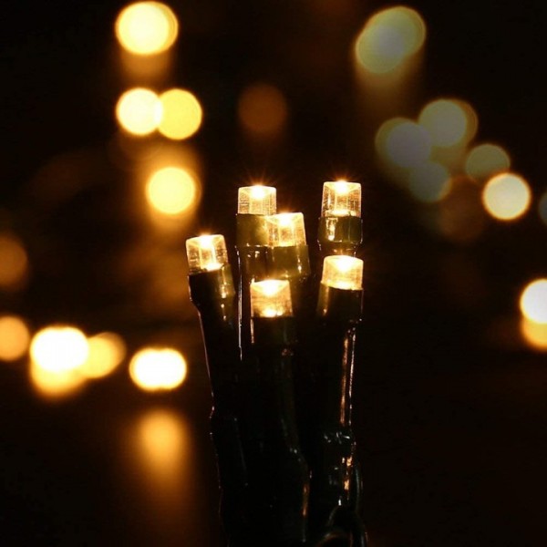 NEXVIN Christmas Fairy Lights Mains Powered, 20M 200 LED String Lights Plug in with Timer, 8 Modes for Bedroom Indoor Outdoor Garden Christmas Xmas Tree Decorations (Warm White)
